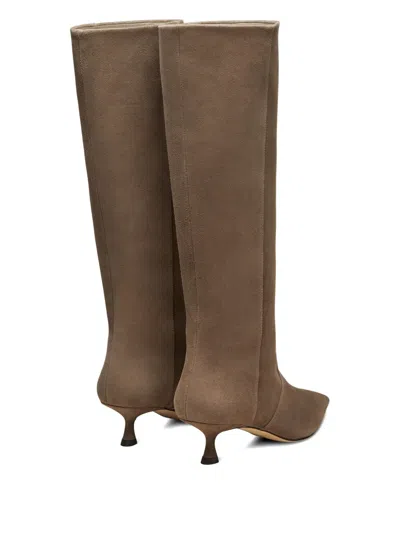 Stuart Weitzman 50mm Naomi Suede Pointed-toe Knee-high Boots