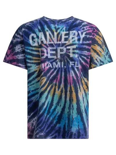 Gallery Dept. Blue Cotton T-shirt In Blue