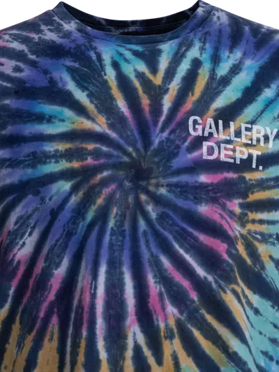 Gallery Dept. Blue Cotton T-shirt In Blue