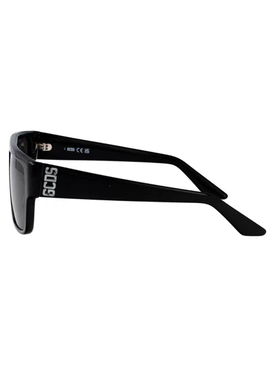 Gcds Nero Lucido / Fumo Acetate Sunglasses In Black