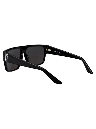 Gcds Nero Lucido / Fumo Acetate Sunglasses In Black