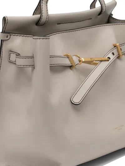 Gianni Chiarini Buckle-detail Leather Tote Bag In Neutral