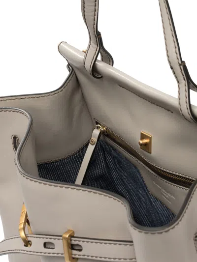 Gianni Chiarini Buckle-detail Leather Tote Bag In Neutral