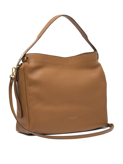 Gianni Chiarini Adjustable Strap Leather Shoulder Bags In Brown