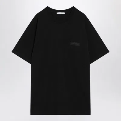 Givenchy Black Cotton T-shirt With Logo