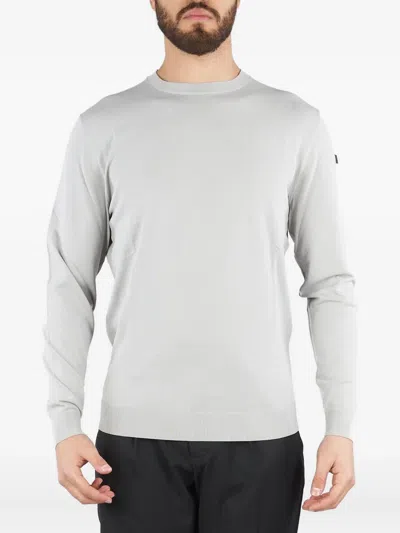 Rrd Crew-neck Patch-pocket Sweater In Gray