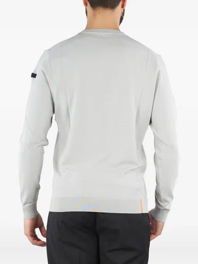 Rrd Crew-neck Patch-pocket Sweater In Gray