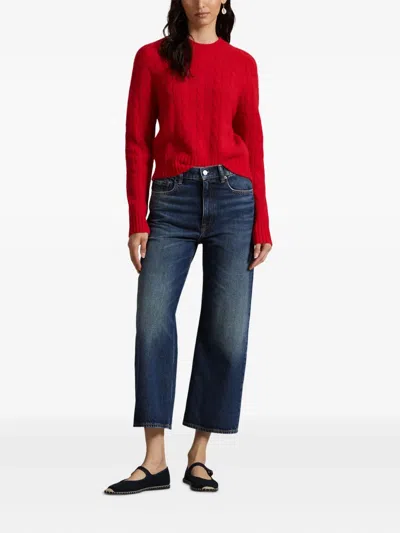 Polo Ralph Lauren Cable-knit Sweater In Red