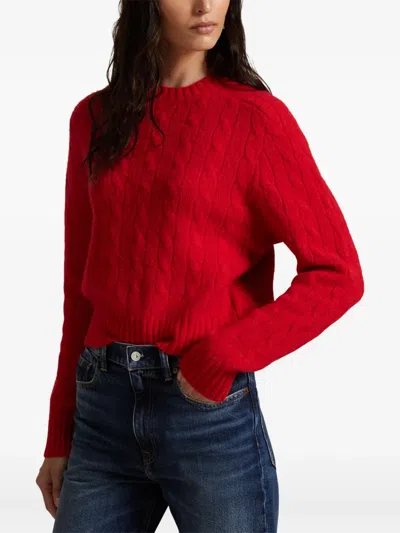 Polo Ralph Lauren Cable-knit Sweater In Red