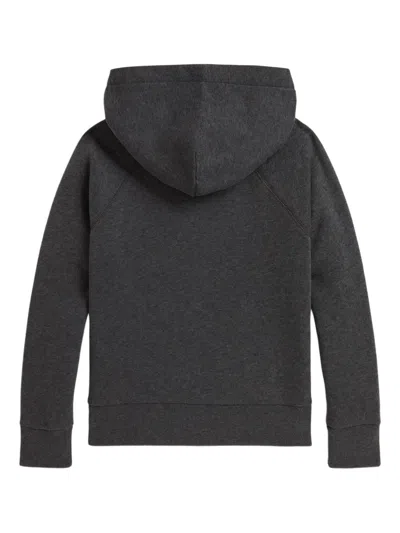 Polo Ralph Lauren Embroidered Equestrian Knight Hoodie In Black