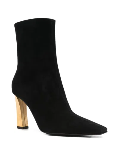 Giuseppe Zanotti Brenda 90 Tr High Heels Ankle Boots In Black Leather In Black