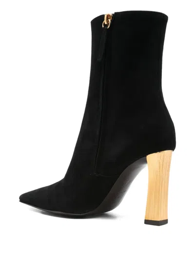 Giuseppe Zanotti Brenda 90 Tr High Heels Ankle Boots In Black Leather In Black