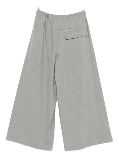 Alysi Drawstring Trousers In Gray