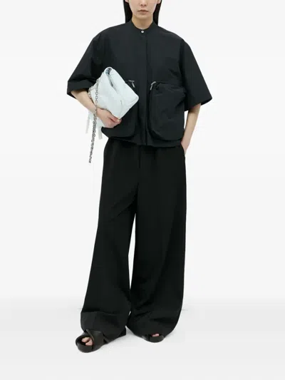 Jil Sander Patch Pocket Shirt In Black