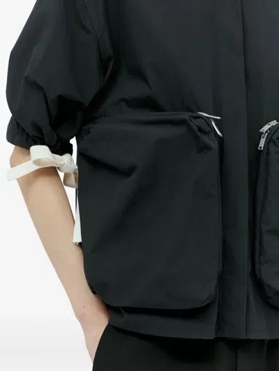 Jil Sander Patch Pocket Shirt In Black