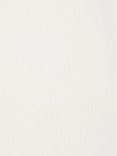 Totême Toteme Women Ecru Cashmere V-neck Sweater In White