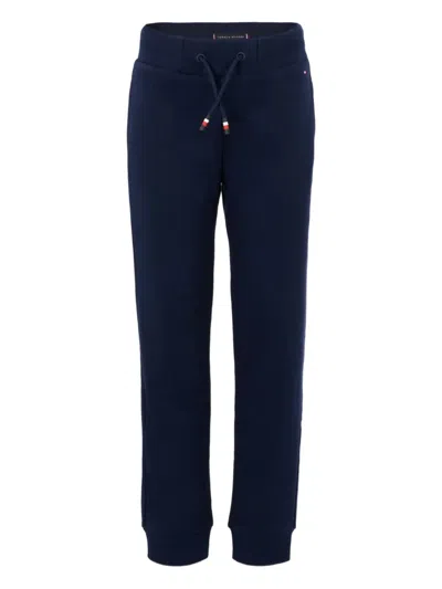 Tommy Hilfiger Junior Drawstring-waist Cotton Sweatpants In Blue