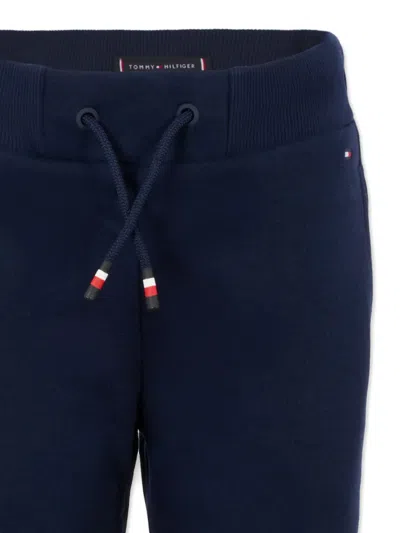Tommy Hilfiger Junior Drawstring-waist Cotton Sweatpants In Blue