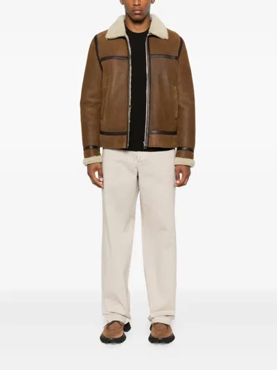 Corneliani Round-neck Sweater In Brown