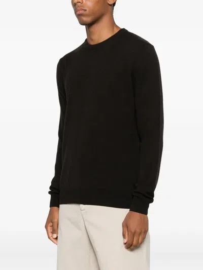 Corneliani Round-neck Sweater In Brown