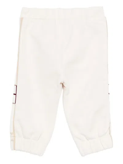 Elisabetta Franchi La Mia Bambina Side-stripe Track Pants In White
