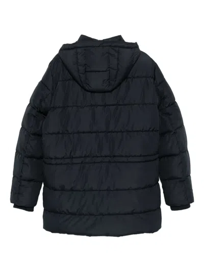 Geox Leitan Quilted Hooded Jacket In Black