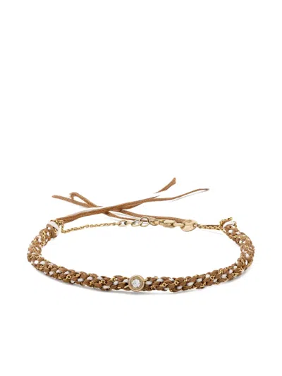 Lisa O 9k Yellow Gold Na Gioia Diamond Bracelet