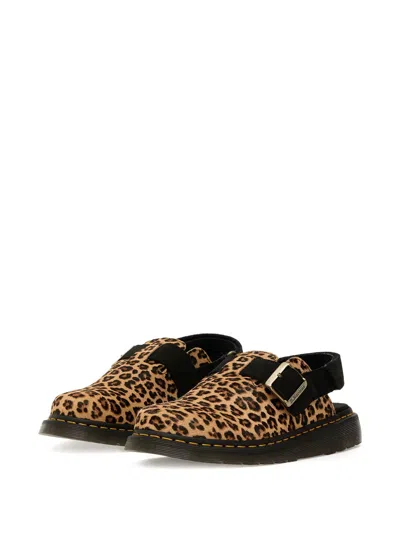Dr. Martens Jorge Ii Leopard-print Buckle Mule In Multi