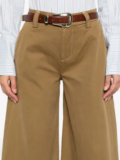 7 For All Mankind Willow Trousers In Brown