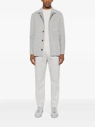 Eleventy Pleated Trousers In Gray