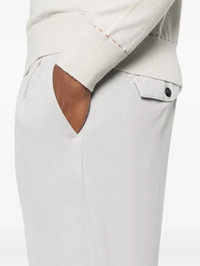 Eleventy Pleated Trousers In Gray