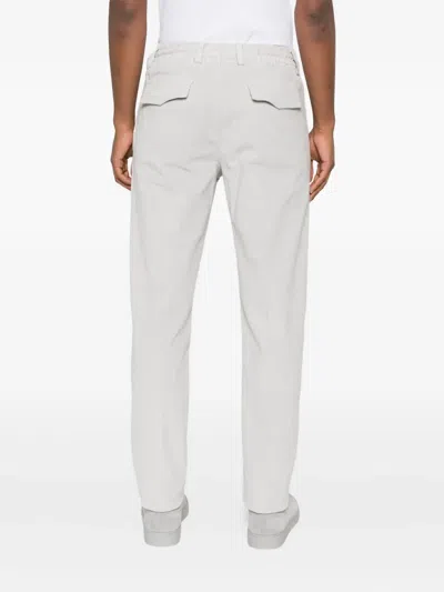 Eleventy Pleated Drawstring Trousers In Gray