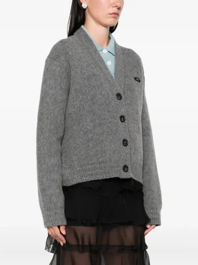 N°21 Button-fastening Cardigan In Gray