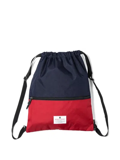 Makavelic Drawstring Two-tone Backpack