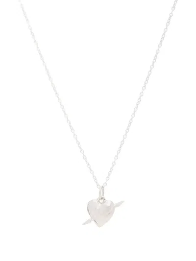 Maria Nilsdotter Sterling-silver Tuvstarr's Heart Necklace In Metallic
