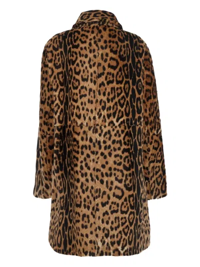 P.a.r.o.s.h Leopard Shearling Jacket