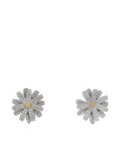 Anabela Chan Yellow Gold Daisy Drop Citrine Earrings In Metallic