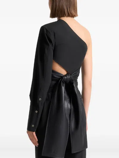 Manière De Voir Coralie One-sleeve Wrap Top