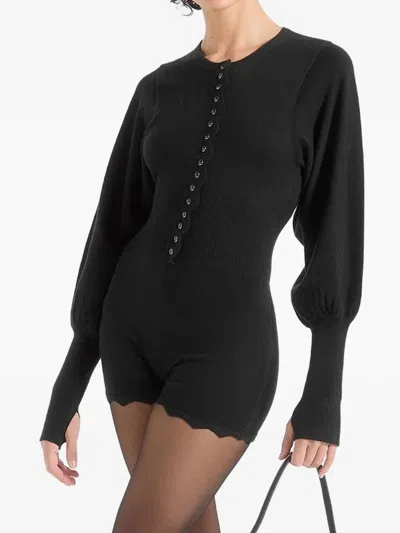 Manière De Voir Michele Scalloped-hem Playsuit