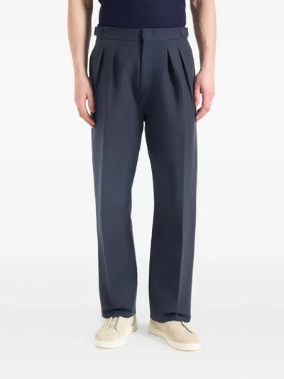 Manière De Voir Marius Pleat-detailed Topstitched Trousers