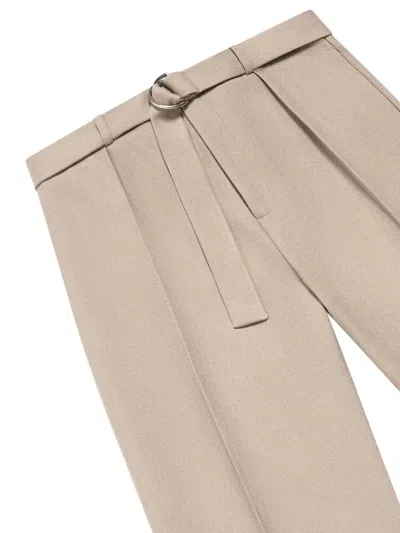 Manière De Voir Belted Pressed-crease Trousers