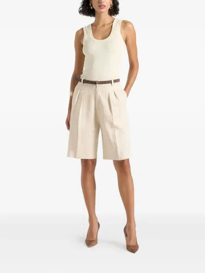 Manière De Voir Lorette Linen Shorts