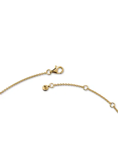 Monica Vinader Gold Odyssey Gemstone Pebbled Chain Bracelet Aquamarine In Gold