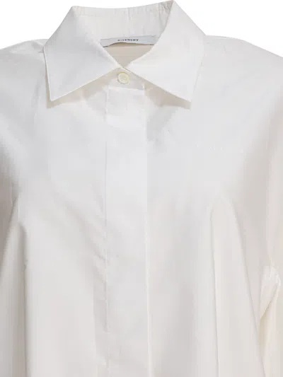 Givenchy Oversized Shirt In Poplin With Open Back