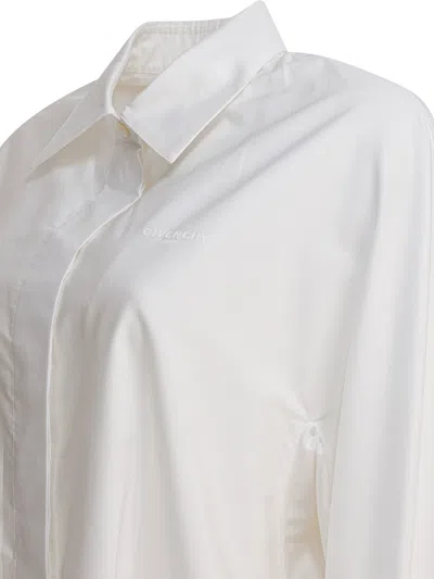 Givenchy Oversized Shirt In Poplin With Open Back