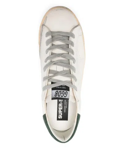 Golden Goose Low-top Distressed Leather Sneakers With Suede Heel Tab