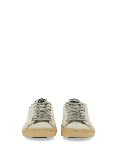 Golden Goose Low-top Distressed Leather Sneakers With Suede Heel Tab