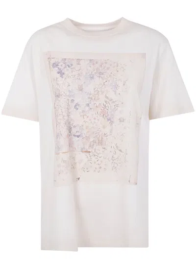 Golden Goose Crew Neck Floral Print Short Sleeves