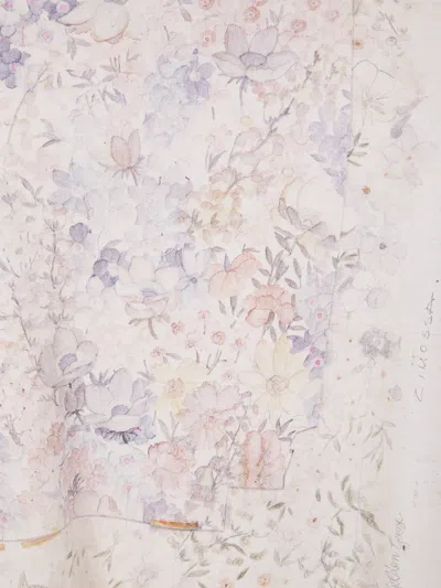 Golden Goose Crew Neck Floral Print Short Sleeves