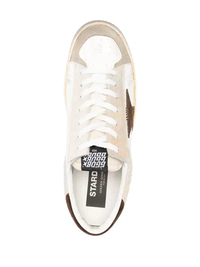 Golden Goose Mens Stardan In Nappa And Pony Skin With Brown Suede Star